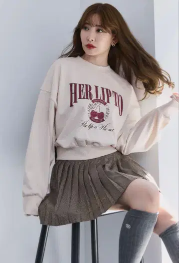 Classic Cherry Sweatshirt herlipto