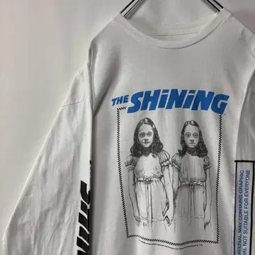 VANS 샤이닝 롱T셔츠 L 사이즈 무비T 구제 의류 화이트