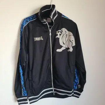 론즈데일 저지 y2k 레오파드 헤이세이 갸루 파랑 블랙