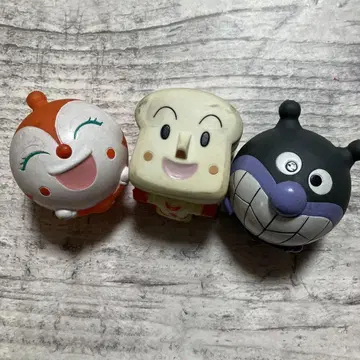 흔들리는 호빵맨 식빵맨 짤랑이 세균맨 3체 가샤폰