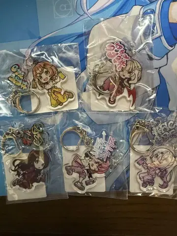 DMM 복권 게마죠 아크릴 키링 전종 컴플리트