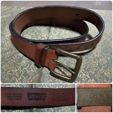 리바이스 LEVI'S 여성용 천연 가죽 벨트 브라운 전체 길이 93cm