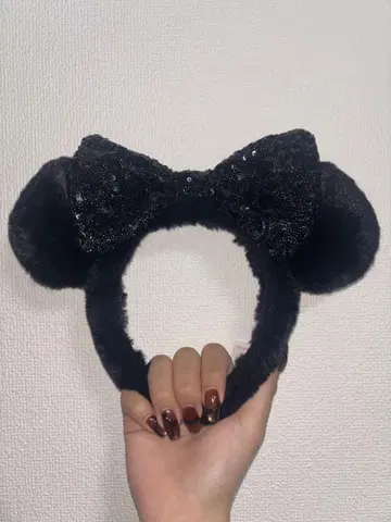 미키 귀 머리띠 블랙