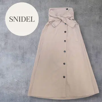 [컨디션 최상] SNIDEL 스나이델 베어 트렌치 원피스 베이지 2WAY