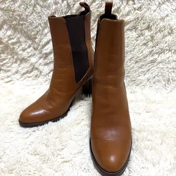 아틀리에 메르카달 사이드 고어 부츠 라이트 브라운 23.5cm