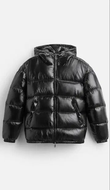 ZARA 100% 페더 발수 가공 퍼프 자켓