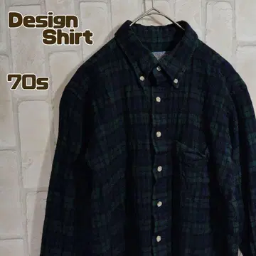 SIR PENDLETON 70s 셔츠 긴팔 블랙워치
