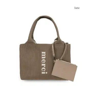 q bag paris 트리코트 푸치 니트 백 라떼