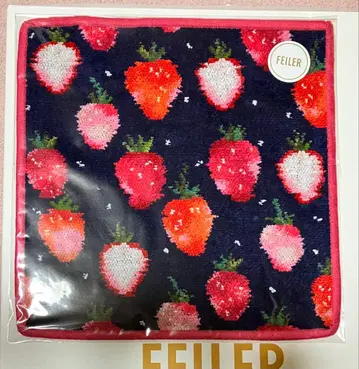페이러 FEILER 아주 귀여운 스트로베리 도트 손수건
