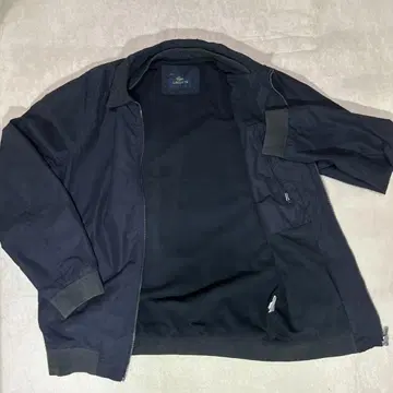 LACOSTE 라코스테 블루종 자켓 로고 플레이트 블랙