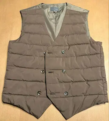 브라운 더블 퀼팅 베스트 MORLES 모아레스 M