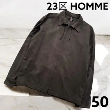 23구 HOMME 스웨이드 재킷 브라운 XL 온워드