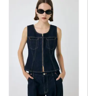 MOUSSY WAIST FIT DENIM 베스트