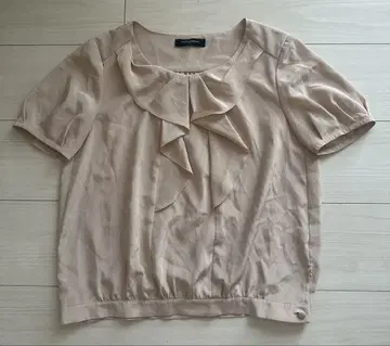 UNITED ARROWS 프릴 블라우스 핑크