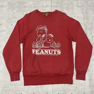 PEANUTS SNOOPY 래글런 맨투맨 스누피 피넛