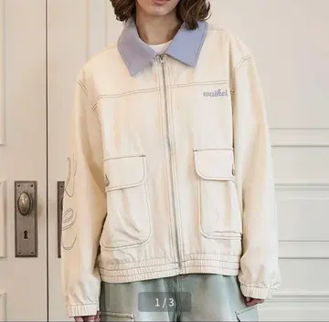 Wai Kei 컬러 블록 워크 자켓 size1