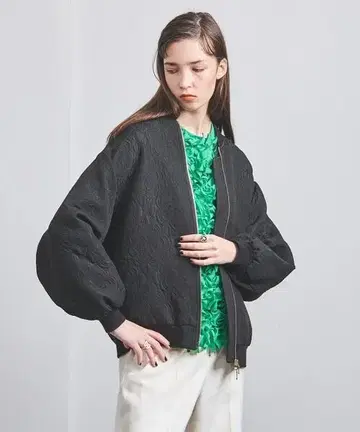 유나이티드 애로우즈 플라워 자카드 블루종