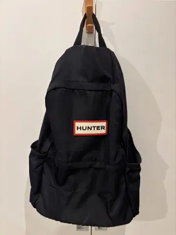 HUNTER 블랙 백팩