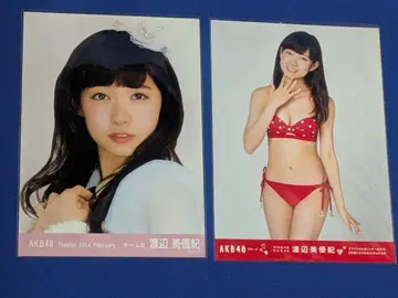 2장 세트 귀중 와타나베 미유키 브로마이드 AKB 공식