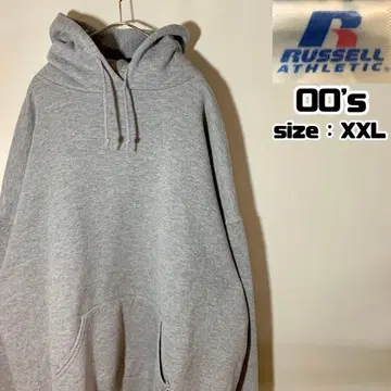 00s RUSSELL 러셀 후드티 후디 무지 블랭크 XXL