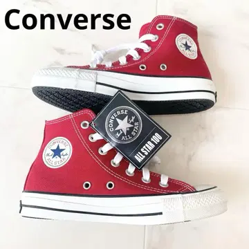 [택 포함 새상품] 컨버스*올스타 하이컷 스니커즈 빨간색 22.5