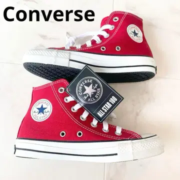 [택 포함 새상품] 컨버스*올스타 하이컷 스니커즈 빨간색 22.5