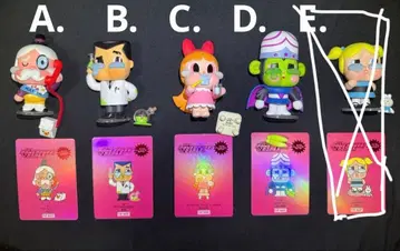 중고품 POPMART CRYBABYx 파워퍼프 걸즈 시리즈 시리즈