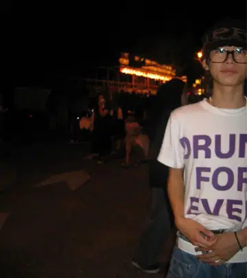 DRUNK FOR EVER 티셔츠 퍼플