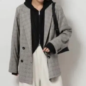 저널 스탠다드 릴룸 더블 프론트 체크 자켓 M