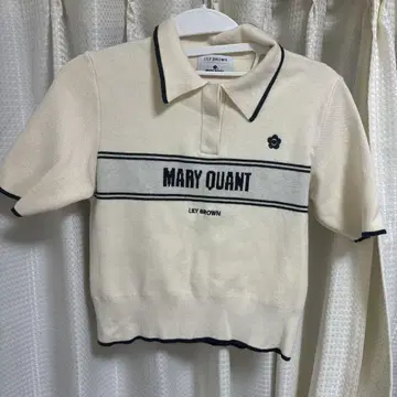 LILY BROWN x MARY QUANT 아이보리 피케 셔츠