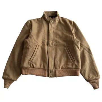 새상품급 80s 90s usa 엘엘빈 울 블루종 봄버 짧은 기장