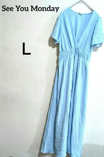 새상품급 See You Monday 스카이블루 원피스 [ L ]