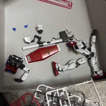 건베 한정판 RX-78-2 MG ver.3.0 티타늄 피니쉬 정크