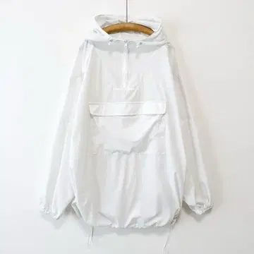 URBAN RESEARCH 스윔 아노락 지퍼 후드티 UV 컷 화이트