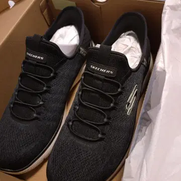 SKECHERS SLIP-INS 블랙 스니커즈 와이드핏 26.5~빅