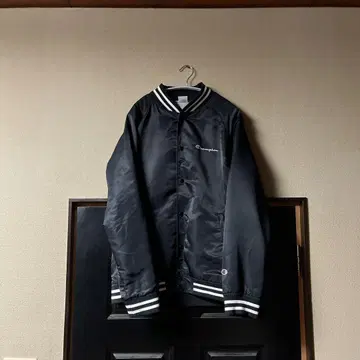 Champion 바시티 자켓 XL 블랙