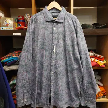 calder carmel 페이즐리 무늬 긴팔 셔츠 XL07J0811
