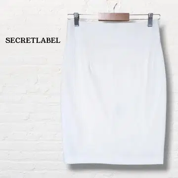 SECRETLABEL 무릎 기장 타이트 스커트 [ M ] 화이트