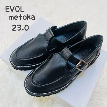 [새상품] EVOL metoka 이볼 벨트 디자인 로퍼 23cm