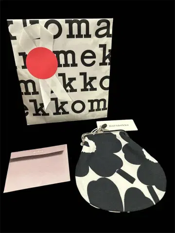 marimekko 꽃무늬 파우치 기프트 포장 포함