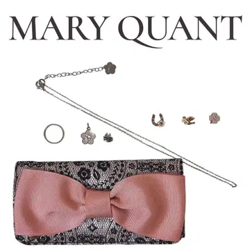 MARYQUANT 마리쿠아 목걸이 참 세트 액세서리 파우치