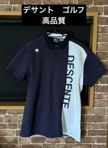 DESCENTE 데상트 고품질 피케 셔츠 골프 스포츠 웨어