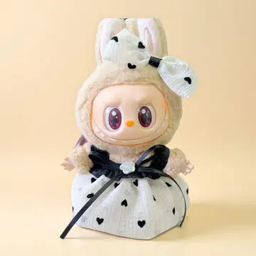 LABUBU 라브브 하트 무늬 원피스 인형 옷 옷 갈아입기 의류 17cm