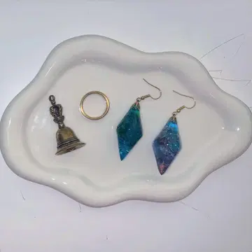 라토 개념 귀걸이 반지 3점