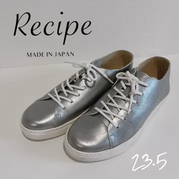 새상품급! Recipe 레시피 로우컷 스니커즈 실버 23.5
