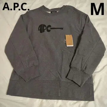 A.P.C. 그레이 기타 로고 맨투맨 M 사이즈