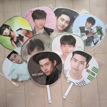 2PM 택연 부채 9장 세트