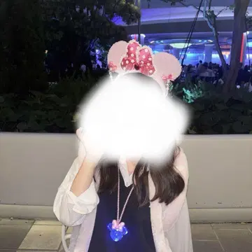 디즈니 미니 귀찌 머리띠 핑크