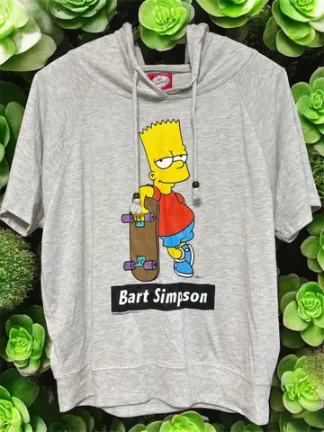 심슨 후드 부착 후드티 L