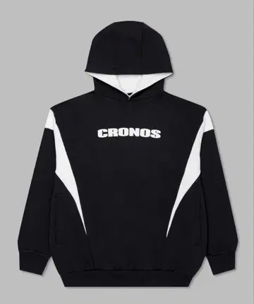 CRONOS 블랙 후드 부착 후드티